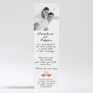 Remerciement mariage comme des poissons dans l'eau