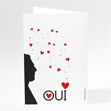 Menu mariage un oui en photo - Dos du menu