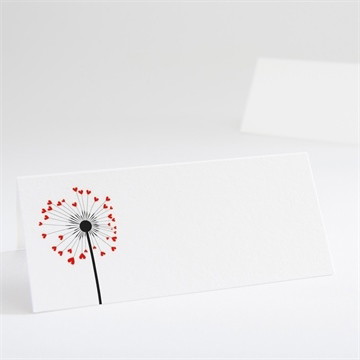 Marque-place mariage un oui en photo plié