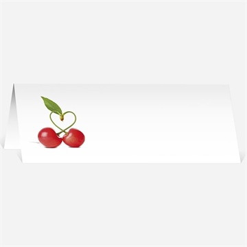 Marque-place mariage jolie cerise