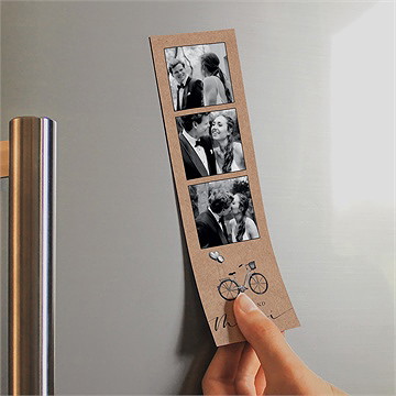 Remerciement mariage vélo vintage - Mise en situation