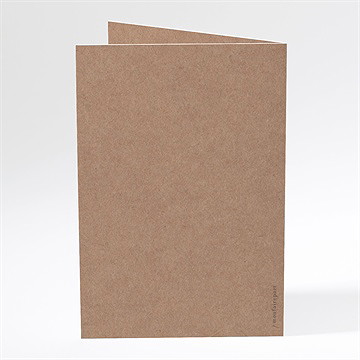 Menu mariage vélo vintage - Dos du menu