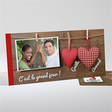 Faire-part mariage idylle