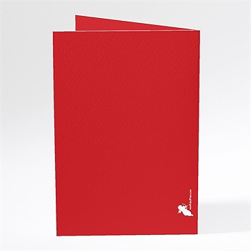 Menu mariage idylle - Dos du menu