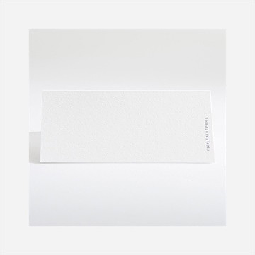 Marque-place mariage mariage authentique - Dos du marque-place