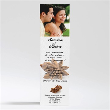 Remerciement mariage etoiles anis