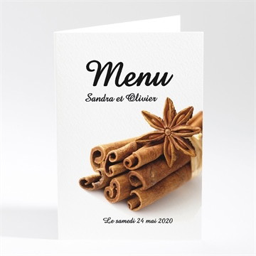 Menu mariage etoiles anis