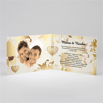 Faire-part mariage perchés - Intérieur du faire-part