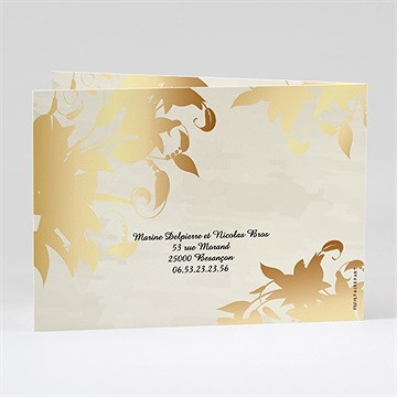 Faire-part mariage perchés - Dos du faire-part