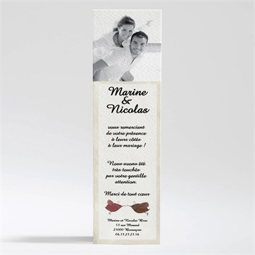 Remerciement mariage perchés