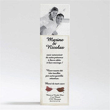 Remerciement mariage perchés