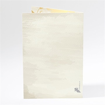 Menu mariage perchés - Dos du menu