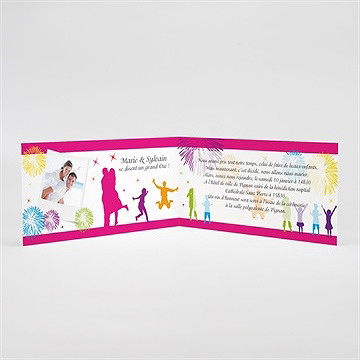 Faire-part mariage c est la fete - Intérieur du faire-part