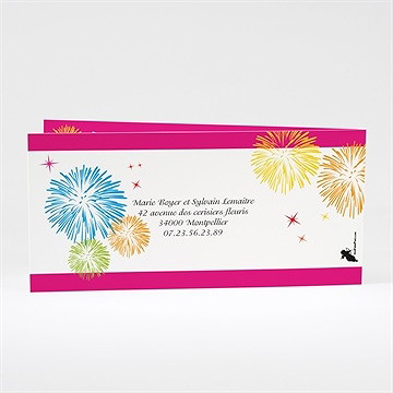 Faire-part mariage c est la fete - Dos du faire-part