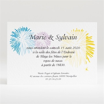 Carton d'invitation mariage c est la fete
