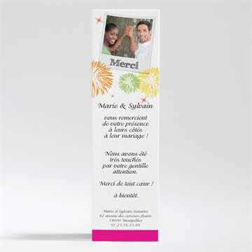 Remerciement mariage c est la fete