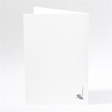 Menu mariage blanches orchidées - Dos du menu