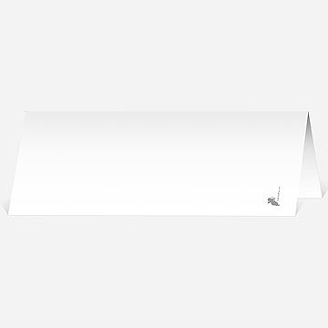 Marque-place mariage blanches orchidées - Dos du marque-place