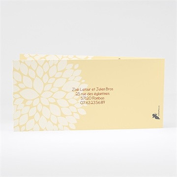 Faire-part mariage photos scotchées - Dos du faire-part