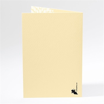 Menu mariage photos scotchées - Dos du menu