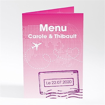 Menu mariage embarquement immédiat