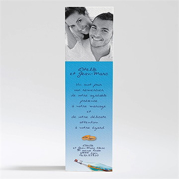 Remerciement mariage une bouteille à la mer