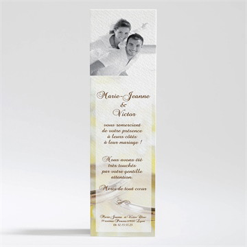 Remerciement mariage alliances