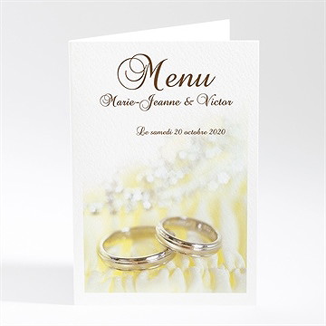 Menu mariage alliances