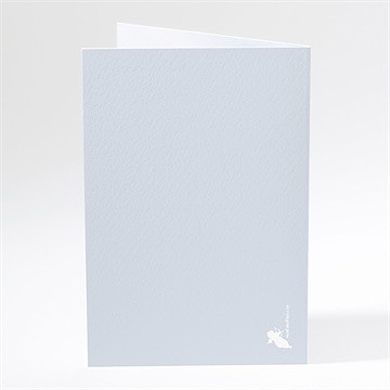 Menu mariage deux cygnes charmants - Dos du menu