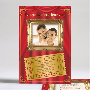 Faire-part mariage dans le cadre