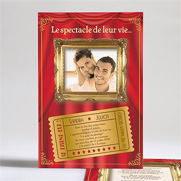 Faire-part mariage dans le cadre