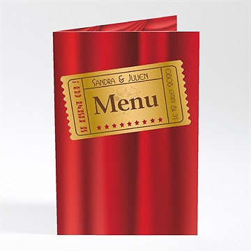 Menu mariage dans le cadre