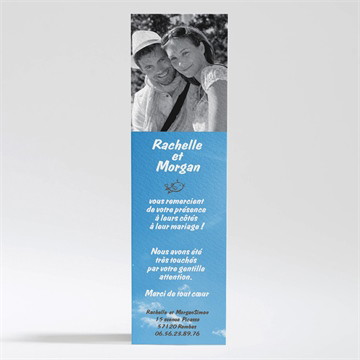 Remerciement mariage le fil à linge mariage