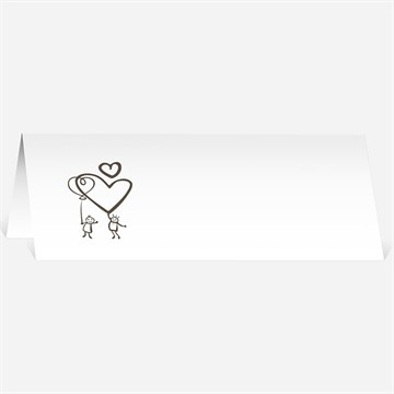 Marque-place mariage le fil à linge mariage