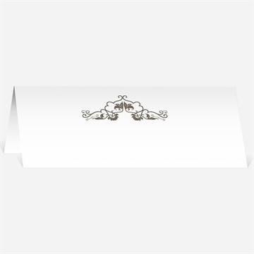 Marque-place mariage baroque rouge et or