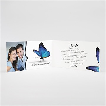 Faire-part mariage poétique et original - Intérieur du faire-part