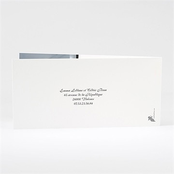 Faire-part mariage poétique et original - Dos du faire-part