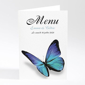 Menu mariage poétique et original
