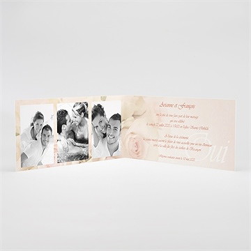 Faire-part mariage le bouquet - Intérieur du faire-part