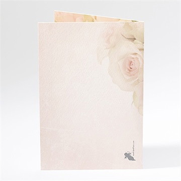 Menu mariage le bouquet - Dos du menu