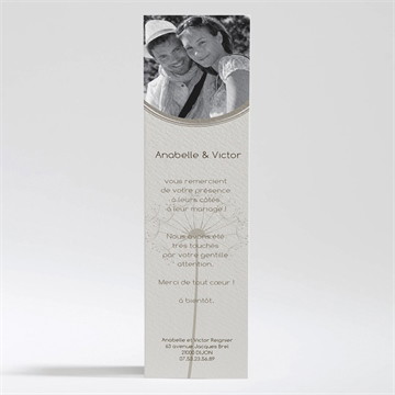 Remerciement mariage joli pissenlit