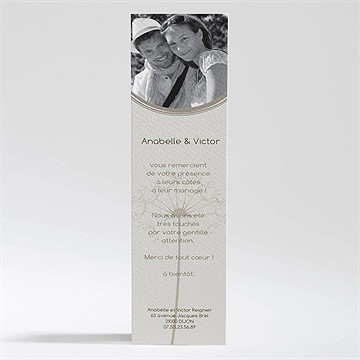 Remerciement mariage joli pissenlit