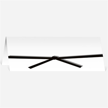 Marque-place mariage cachemire noir et gris