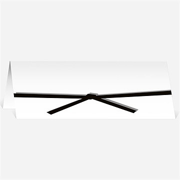 Marque-place mariage cachemire noir et gris