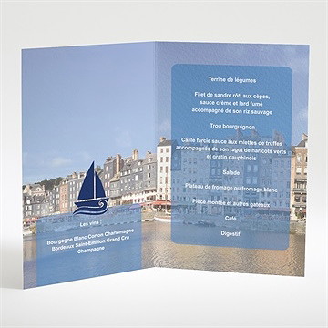 Menu mariage plus belle la vie - Intérieur du menu