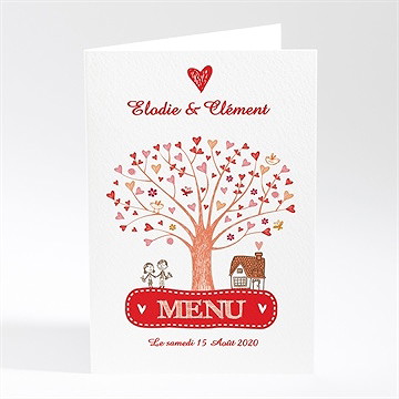 Menu mariage l'arbre de l'amour