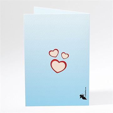 Menu mariage illustrations mariés comiques - Dos du menu