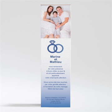 Remerciement mariage nous deux pour la vie