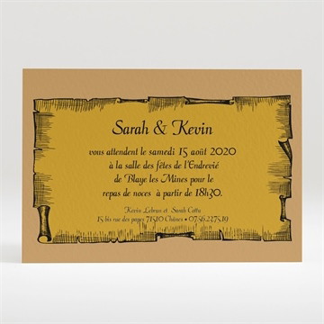 Carton d'invitation mariage atout coeur mariage