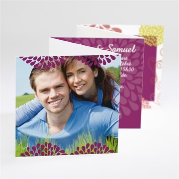 Faire-part mariage jolie champêtre romantique